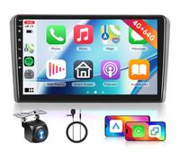 Hodozzy 4G+64G Radio de Coche para Audi A3 S3 RS3 8P 8V 2003-2013 con Android Auto Mirror Link Inalámbrico, Pantalla Táctil de 9 Pulgadas con GPS, Bluetooth, WiFi, 32EQ/DSP, FM/RDS Radio 2 Din, Cámara