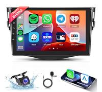 Hodozzy 6G+128G 8-Core Android Radio de Coche para Toyota RAV4 2007-2011 con Carplay Inalámbrico Android Auto, Pantalla Táctil de 9 Pulgadas con Bluetooth GPS, WiFi SWC,DSP FM/RDS Radio + Cámara