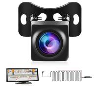 Hodozzy Cámara de Marcha Atrás AHD 1080P para Radio Coche Portátil, Cámara de Marcha Atrás de Visión Nocturna Impermeable IP69 para Pantalla Carplay, Cámara de 4 Pin para Radio Coche, con 15M Cable