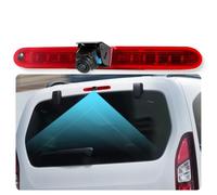 Hodozzy Cámara de Visión Trasera para Peugeot Partner 2008-2020/Citroen Berlingo 2008-2020, Cámara para Tercera Luz de Freno, Visión nocturna por IR, Resistente al Agua IP67, con Línea de Marcha Atrás