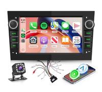 Hodozzy Radio Coche para Opel Astra H Corsa D Zafira B Meriva Vivaro Antara con CarPlay Inalámbrico Android Auto, 7 Pulgadas Touchsreen con Bluetooth/RDS Radio/SWC/GPS/USB/EQ+Cámara de Visión Trasera