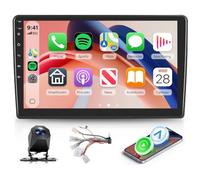 Hodozzy Radio Coche para Toyota AURIS 2006-2011 con CarPlay Inalámbrico y Android Auto, Android Radio Coche 9'' Touchscreen con Bluetooth/GPS/RDS/FM/USB/Youtube/V-Link+Cámara de Marcha Atrás