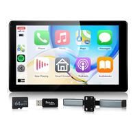 Hodozzy Reproductor de Reposacabezas con Pantalla Táctil HD 9 Pulgadas, Monitor para Reposacabezas con CarPlay Android Auto, Bluetooth, Radio FM, Super Link, AUX, Tarjeta TF 64GB, Universal