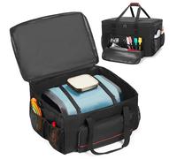 HODRANT Bolsa de transporte para parrilla compatible con Ninja OG951 OG850 Woodfire Pro XL parrilla y ahumador al aire libre, cubierta de parrilla con múltiples bolsillos para almacenamiento de