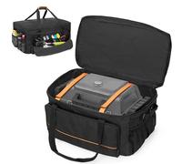 HODRANT Funda de transporte para parrilla compatible con Char-Broil Grill2Go X200, parrilla portátil de gas propano, bolsa de cubierta de parrilla de 1 quemador con múltiples bolsillos de
