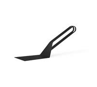 höfats - Espátula negra - Espátula para barbacoa, espátula y espátula para la preparación de alimentos y para limpiar la plancha - Accesorios para barbacoa de acero inoxidable con revestimiento PVD