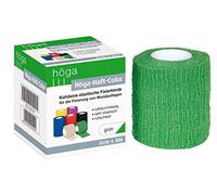 Höga-Haft-Color - Venda elástica de fijación (6 cm x 4 m, autoadhesiva, 2 unidades), color verde
