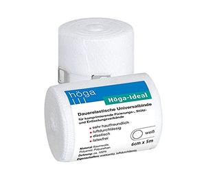 höga Ideal, dauerelastische universal Encuadernación, 6 cm x 5 m, muy hipoalergénica, transpirable, elástico, 2 unidades).