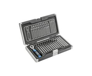 Högert HT1R466 Bits - Juego de destornilladores de carraca (37 x 10 mm, 37 unidades, 10 mm), color gris
