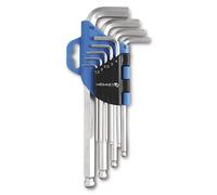 Högert L-Key - Juego de llaves allen hexagonales (9 unidades, 1,5-10 mm)
