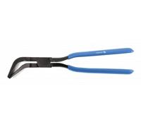 Högert Technik - Abrazaderas de techo anguladas a 45 ° - Alicates de doblado - Alicates de plomero curvados en ángulo - de acero endurecido - 60 mm de ancho de boca