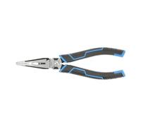 Högert Technik Alicates de Punta Larga Multifunción 9 en 1 HT1P247, Acero CrV, Crimpadora 0.75-2.5 mm, Cortador de Alambre, Mangos Ergonómicos, para Electricista