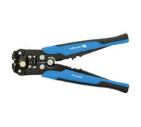 HÖGERT TECHNIK Alicates pelacables automáticos y alicates de corte de 205 mm, 0,2-6 mm², con función de corte, crimpadora 24-10 AWG, longitud ajustable, mango antideslizante