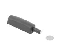 HÖGERT TECHNIK Amortiguador de puerta corto Push to Open - Amortiguador magnético para armario con adaptador y placa adhesiva, para montaje en tornillo, para muebles sin mango