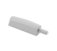 HÖGERT TECHNIK Amortiguador de puerta corto Push to Open con tope de goma y adaptador, color gris, para muebles sin mango