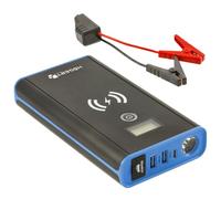 HÖGERT TECHNIK - Arrancador de coche, arrancador con cargador inductivo, batería de arranque para batería de coche, batería de arranque, cargador inductivo integrado de 10 W, corriente de arranque 400