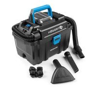 Högert Technik Aspirador en Húmedo y Seco a Batería 18V OneAccuSystem, Aspirador Industrial y de Taller Compacto con Filtro HEPA, función de soplado, depósito 10 L, inalámbrico, sin batería