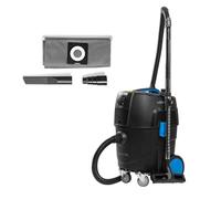 Högert Technik - Aspirador en seco y húmedo de 30 L con Limpieza automática del Filtro, Mando a Distancia, Filtro HEPA, Enchufe para Herramientas eléctricas, Potencia de 1600 W