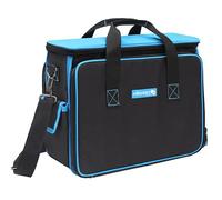 Högert Technik, Bolsa de herramientas, poliéster 600D, resistencia a la abrasión, 29 bolsillos, 42 x 21 x 32, soporte para cinta métrica, 3 compartimentos con cremallera