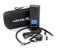 HÖGERT Technik Bomba de Aire eléctrica con batería portátil 145PSI 3 en 1, Mini compresor con Banco de energía y luz LED, compresor de Aire móvil, Bomba de Bicicleta, colchón, Cargador USB-C