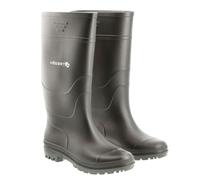 Högert Technik - Botas de trabajo de goma PVC negras OB SRA Botas de seguridad, botas profesionales antideslizantes, de trabajo impermeables sin piezas metálicas para la industria