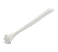 HÖGERT TECHNIK - Bridas de nailon 4,8 x 370 mm blancas, 25 unidades, resistentes a UV, cinta para cables, abrazaderas de fijación de plástico para instalación eléctrica y montaje