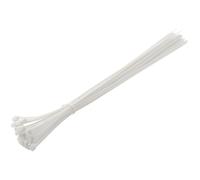 HÖGERT TECHNIK - Bridas de nailon 7,6 x 500 mm blancas, 25 unidades, resistentes a UV, cinta para cables, abrazaderas de fijación de plástico para instalación eléctrica y montaje