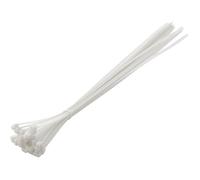 HÖGERT TECHNIK - Bridas de nailon 9 x 600 mm blancas, 25 unidades, resistentes a UV, cinta para cables, abrazaderas de fijación de plástico para instalación eléctrica y montaje