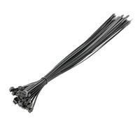 HÖGERT TECHNIK - Bridas de nailon 9 x 600 mm negras, 25 unidades, resistentes a UV, cinta para cables, abrazaderas de fijación de plástico para instalación eléctrica y montaje