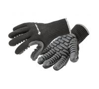 Högert Technik BROL Guantes de protección antivibración, con revestimiento de poliuretano, color negro, talla 9, absorción de golpes, resistentes a la abrasión, ideales para trabajar con herramientas