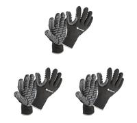 Högert Technik BROL PU-beschichtete Anti-Vibrations-Schutzhandschuhe, schwarz, Größe 9, stoßabsorbierend, abriebfest, ideal für Arbeiten mit schweren Werkzeugen (Paquete de 3)