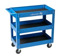 Högert Technik - Carro de Taller con 3 Niveles | Capacidad de Carga: 110 kg | con 4 Ruedas de PCV | 3 Niveles con una Superficie de 730 x 384 x 80 mm | Armarios de Herramientas