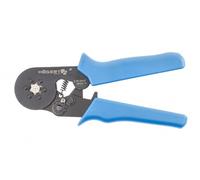 HÖGERT TECHNIK Crimpadora para casquillos de pared delgada, 0,25-6,0 mm² (23-10 AWG), 175 mm, herramienta de prensado de seis mordazas, diseño robusto y mango ergonómico para un prensado preciso y una