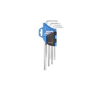 Högert Technik CrV HT1W801 - Llave hexagonal (9 unidades)