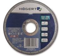 Högert Technik disco de corte metal 125 mm, extrafino 1,0 mm, amoladora angular 125 x 1,0 x 22,23 mm para acero e inox, corte preciso sin rebabas, EN 12413, 50 unidades
