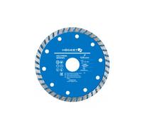 Högert Technik - Disco de diamante Turbo 125 mm - El disco de diamante está diseñado para cortar las baldosas cerámicas y cortar las superficies de los materiales de construcción