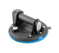 Högert Technik - Ventosa con batería de 200 mm con manómetro, aspirador de batería Heavy Duty Ventosa, carga: 150 kg, ventosa se utiliza al transportar cristales de ventana, objetos lisos y baldosas