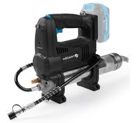 Högert Technik Engrasadora a Batería 18V OneAccuSystem, 680 Bar, 280 g/min, Pistola de engrase con LED, válvula de Purga de Aire, Correa para Hombro, para Taller, sin batería