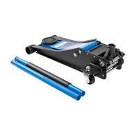 HÖGERT TECHNIK Gato hidráulico 2,5T - Gato hidráulico Plano, Altura de elevación 72 - 505 mm, Compacto y Ligero, Estructura de Acero, Ruedas y válvula de Seguridad, Elevador para Coches