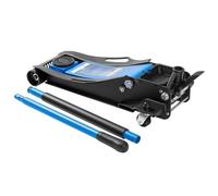 HÖGERT TECHNIK Gato hidráulico 3,5T - Gato hidráulico Plano, Altura de elevación 85 - 595 mm, Compacto y Ligero, Estructura de Acero, Ruedas y válvula de Seguridad, Elevador para Coches