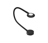 Högert Technik GTV - Lámpara LED de Lectura con Puerto USB, Regulable, 12 V, 2,1 W, 4000 K, luz Blanca Neutra, 16 ledes para cabecero de Cama con Cable de 1,5 m, Color Negro