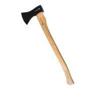 HÖGERT TECHNIK Hacha Multiusos 1200 g con Mango de Madera de Nogal Americano, para Partir y Cortar, Hoja endurecida 47-55 HRC, fijación con cuña, DIN 5131