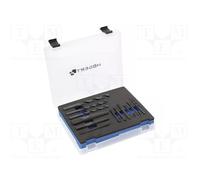 Hogert technik kit de extractores de pernos ht8g400 acero cr-mo, acero