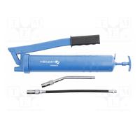 HÖGERT TECHNIK Pistola de engrase 8000 PSI, manual 400 g, con palanca y tubo de presión, dosificación precisa, manguera para lubricación sencilla