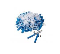 HÖGERT TECHNIK Juego de 201 pinzas de nivelación para azulejos de 2 mm - Juego de herramientas robustas para una instalación precisa durante la construcción, montaje y renovación, estabilidad y