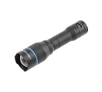 Högert Technik Linterna LED Recargable HT1E414, 1000 Lúmenes, con Zoom y 4 Modos, Batería 2000 mAh, Resistente al Agua IPX7, Cuerpo de Aluminio Táctica
