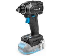 HÖGERT TECHNIK Llave de impacto a batería 18V 230 Nm, atornillador de impacto sin escobillas 2 en 1, 1/4 HEX 1/2 cuadradillo, llave de impacto para taller y montaje, OneAccuSystem