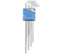 Högert Technik - Llave Tamper-Torx, Extra Larga, Juego Llaves Torx, Set de Destornilladores Torx, Torx Set, Juego de Llaves Torx Resistente a la Deformación y Desgaste - 9 Piezas