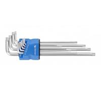 Högert Technik Llave Torx S2, 9 unidades, extralarga, HT1W831