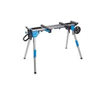 HÖGERT TECHNIK Mesa de Sierra Plegable portátil para Sierras de Corte y Cinta con Soportes de Rodillos, bandejas de Herramientas, construcción de Acero y Aluminio y Capacidad de Carga de 100 kg para